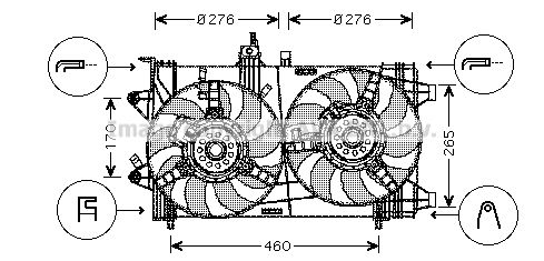 AVA QUALITY COOLING Ventilaator,mootorijahutus FT7538